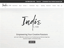 Tablet Screenshot of indielaw.com